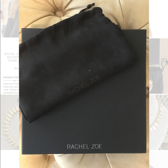 NWT $350 Rachel Zoe Kate Collar Necklace 14k Gold-plated w Crystal ~ STUNNING! - Picture 7 of 13